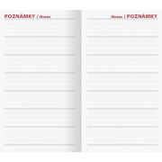 Diár mini 9 x 16 cm týždenný 2026 - čierny