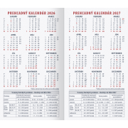 Diár mini 9 x 16 cm týždenný 2026  - modrý