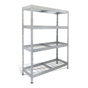 Policový regál s 4 drôtenými policami, š.120 x h.45 x v.180 cm