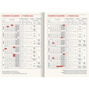 Diár týždenný B5 16,5 x 24,5 cm Manager 2026 - čierny