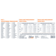 Stolový kalendár riadkový 30 x 12 cm - Pracovný veľký 2026