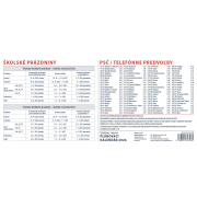 Stolový kalendár stĺpcový 30 x 14 cm - Plánovací MAXI 2026