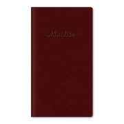 Diár týždenný vreckový 9 x 16,5 cm 2026 - bordový