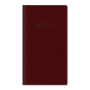 Diár týždenný vreckový 9 x 16,5 cm 2026 - bordový