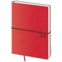 Diár týždenný A5 Flexio červený s gumičkou 2026