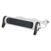 Predlžovací kábel Legrand otočný s 3 zásuvkami s vypínačom 1,5m