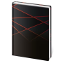 Zápisník Vario L 14,5 x 20,5 cm - BLACK DESIGN linajkový