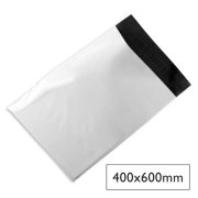 Plastové obálky na zásielky 400 x 600mm biele 100ks