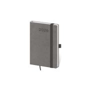 Diár Print Pop týždenný vreckový 9x14cm šedý 2026