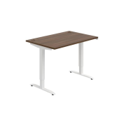 Pracovný stôl Motion, ZO, 2S, 120x70,5-120,5x80 cm, orech/biela