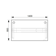 Pracovný stôl Motion, PO, 3S, 140x61 - 128x80 cm, sivá/čierna