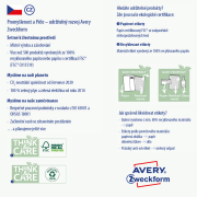 Etikety Avery odnímateľné 99,1x38,1 mm neónové žlté