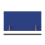 Paraván na hranu stola Akustik, 80 cm, modrý
