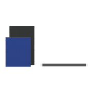 Priečkový paraván Akustik, 120x118 cm, antracit