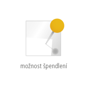 Paraván na plochu stola Akustik, 120 cm, modrý
