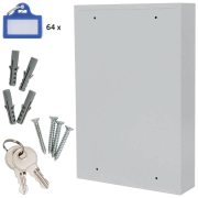 Skrinka na kľúče s elektronickým zámkom S64 EL, sivá
