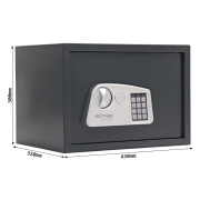 Nábytkový sejf Jupiter 4 EL, elektronický, antracit