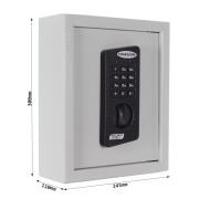 Sejf na kľúče Keytronic 20, elektronický, sivý