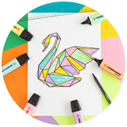 Sada zvýrazňovačov STABILO BOSS pastel 4S