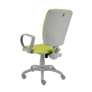 Zdravotnícka stolička Rianna, s podrúčkami, koženka zelená 079