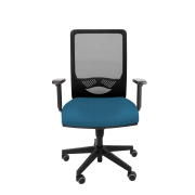 Kancelárska stolička DUCK SYN svetlo modrá (Bombay 57) + podrúčky P44