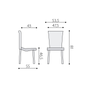 Rokovacia stolička Taurus PN LAYER bordó P30