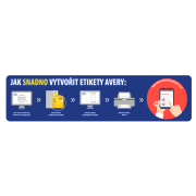 Etikety farebné 70x37mm Avery A4 100 hárkov žlté