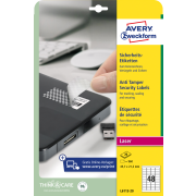 Etikety odolné na špeciálne použitie Avery `šachovnicový vzor` 45,7x21,2mm A4 biele 20 hárkov