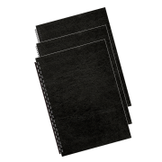Kartónové obálky na krúžkovú väzbu Delta koža A3 čierne