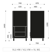Jednokreslo Vancouver Lite, lyžinové nohy chróm, látka Next NX-1 žltá, paraván látka NX-16 čierna