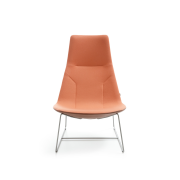 Kreslo Chic Lounge, nohy Metallic, látka Synergy LDS 73