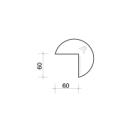 Doplnkový stôl Flex, pravý, 100,0x75,5x(60x60) cm, buk/kov