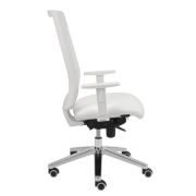 Zdravotnícka stolička Kent Medical, SY, podrúčky P46W, zdravot. ekokoža biela 080