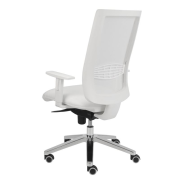 Zdravotnícka stolička Kent Medical, SY, podrúčky P46W, zdravot. ekokoža biela 080