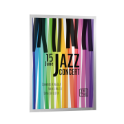 Samolepiaci Duraframe Poster 50x70cm strieborný