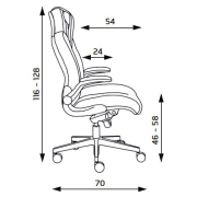 Kancelárske kreslo Dizipo, modrá