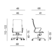 Kancelárske kreslo EPIC HIGH čierna/sivá