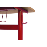 Jednomiestna lavica pevná, veľ. 2, červená