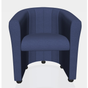 Jednokreslo Kelly, klzák, modrá Bondai 6016