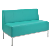 Celočalúnené konferenčné sedenie, dvojsedák, zdravotnícka ekokoža 096