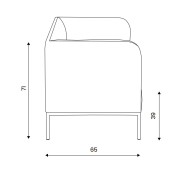 Trojkreslo Soft, š. 190 cm, zelená Bombay 38