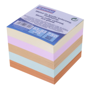 Bloček kocka nelepená 83x83x75mm pastelové farby