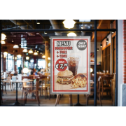 Samolepiaci Duraframe Poster A1 strieborný