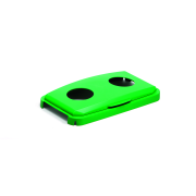 Veko na kôš DURABIN LID 60 s otvormi na fľaše zelené