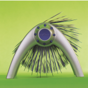 Rotačný stolový vizitkár na 400 vizitiek VISIFIX Flip VEGAS strieborný/modrý