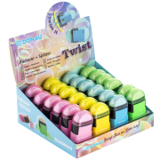 Guma DONAU Twist so strúhadlom mix farieb