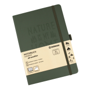 Zápisník Donau A5 outdoorový štvorčekový hnedý s vodeodolným papierom