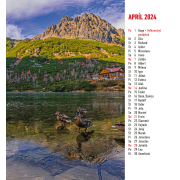 Kalendár stolový malý mesačný Tatry 2024