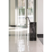 Stojan na dáždniky kovový čierny