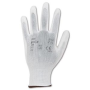Rukavice nylonové, polomáčané BUCK, biele veľ. 8/M (1 pár)